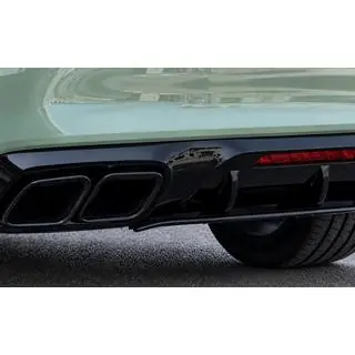 Задний диффузор с насадками выхлопа Black (2015-2018, Дизайн GT63) фото 2