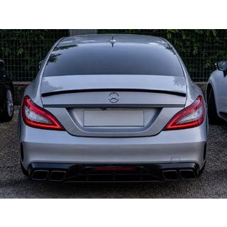 Задний диффузор с насадками выхлопа Black (2015-2018, Дизайн GT63) фото 4
