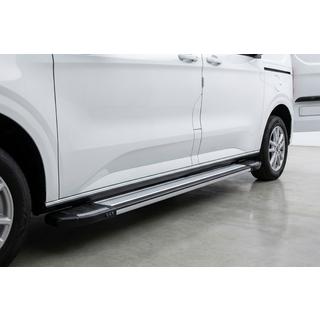 Боковые Подножки Rainbow (2 шт., Алюминий) Ford Connect 2021- гг. фото 1