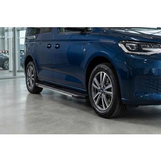 Боковые пороги Bosphorus Grey (2 шт., алюминий) Ford Connect 2021- гг. фото 1