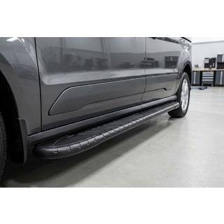 Боковые пороги Bosphorus Black (2 шт., алюминий) Ford Connect 2021- гг. фото 1