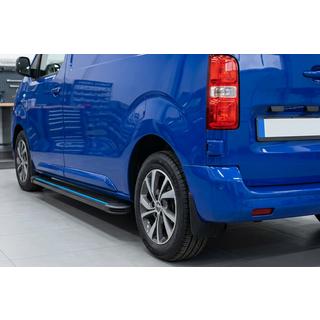 Боковые Подножки Maya Blue (2 шт., Алюминий) Opel Zafira Life 2019- гг. фото 1