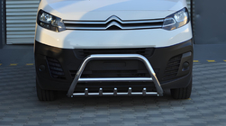Opel Zafira Life 2019- гг. Кенгурятник WT003 (нержавейка) фото 4