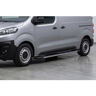 Боковые Подножки Duru (2 шт., Алюминий) Opel Zafira Life 2019- гг. фото 1