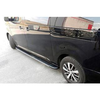 Боковые пороги Bosphorus Grey (2 шт., алюминий) Opel Zafira Life 2019- гг. фото 1