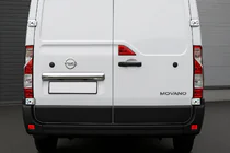 Opel Movano 2021- гг. Хромированная накладка над номером (нержавейка) фото 1