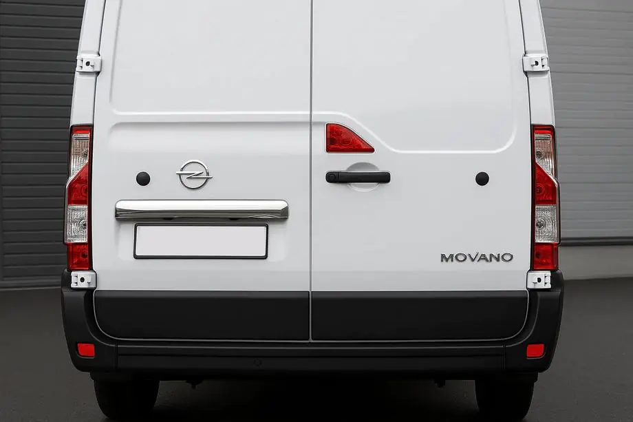 Opel Movano 2021- гг. Хромированная накладка над номером (нержавейка) Image