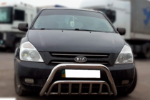Kia Carnival 2002-2013 гг. Передняя Дуга WT002 (2006-2013, Нержавейка) фото 1