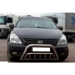 Передняя Дуга WT002 (2006-2013, Нержавейка) Kia Carnival 2002-2013 гг. фото 1