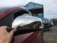 Renault Fluence 2009-2016 гг. Накладки на Зеркала (2 шт, Нержавейка) OmsaLine - Итальянская Нержавейка фото 4