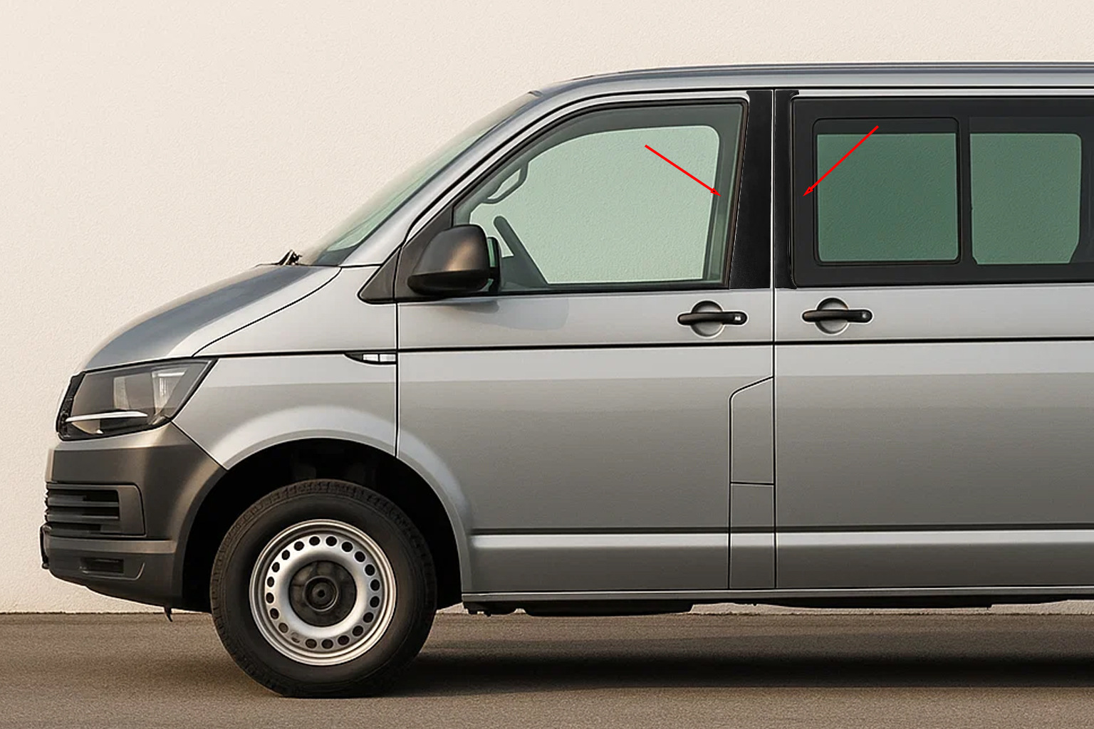 Накладки на дверні стійки EuroCap для Volkswagen T5 2010-2015 рр