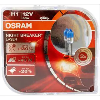 Лампа фары Osram 64150NBL H1 55W 12V фото 1