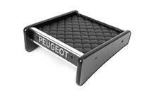 Полка на панель 2000-2006 (Черная с черной строчкой) фото 2