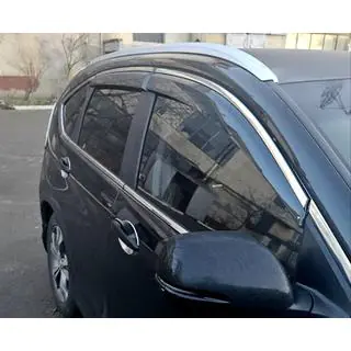 Ветровики с хромированным молдингом Niken Luxury (4 шт)