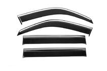 Ветровики с хромированным молдингом Niken Luxury (4 шт) фото 1