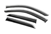 Ветровики с хромированным молдингом Niken Luxury (4 шт) фото 3 Ветровики с хромированным молдингом Niken Luxury (4 шт) фото 3