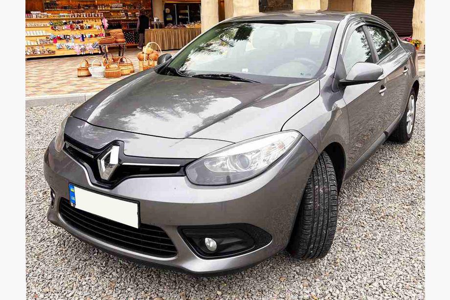 Renault Fluence 2009-2016 гг. Ветровики с хромированным молдингом Niken Luxury (4 шт) Фото 6