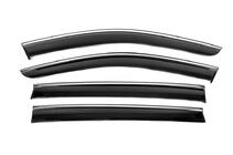 Ветровики с хромированным молдингом Niken Luxury (4 шт) фото 2 Ветровики с хромированным молдингом Niken Luxury (4 шт) фото 2