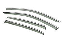 Ветровики с хромированным молдингом Niken Luxury (4 шт) фото 2