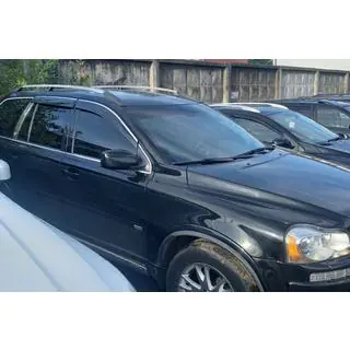 Ветровики с хромированным молдингом Niken Luxury (4 шт) Volvo XC90 2002-2014 гг. фото 1