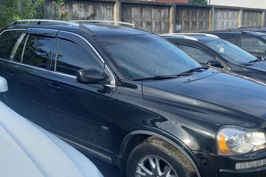 Volvo XC90 2002-2014 гг. Ветровики с хромированным молдингом Niken Luxury (4 шт) Фото 1