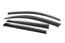 Toyota Land Cruiser Prado 150 2009-2023 гг. Хромированные Ветровики Niken Luxury (4 шт) фото 3