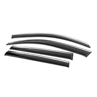 Хромированные Ветровики Niken Luxury (4 шт) Toyota Land Cruiser Prado 150 2009-2023 гг. фото 3