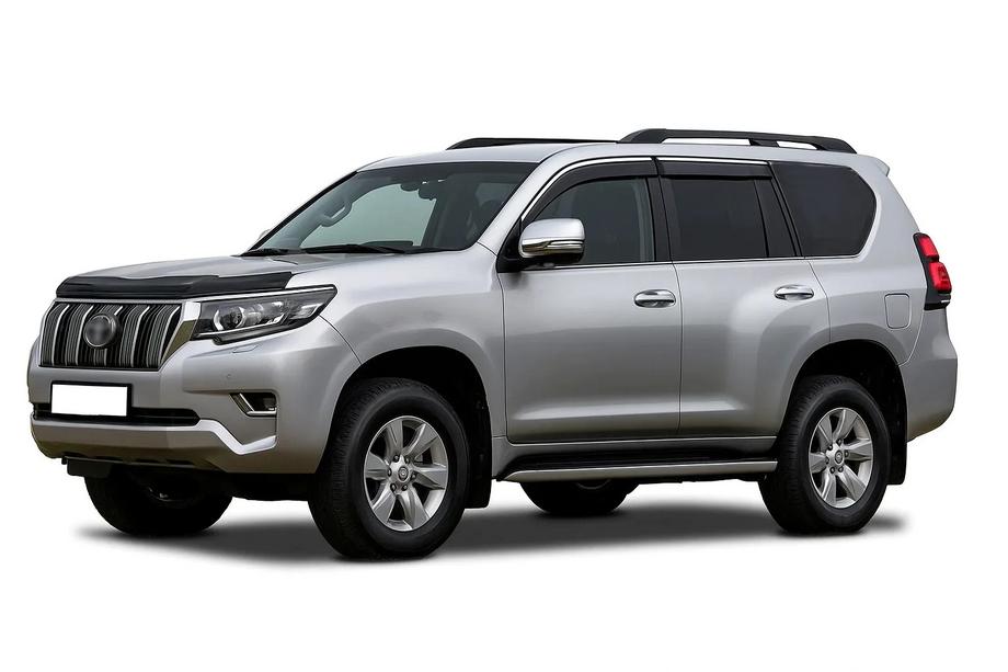 Toyota Land Cruiser Prado 150 2009-2023 гг. Хромированные Ветровики Niken Luxury (4 шт) Image