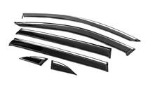 Ветровики с хромированным молдингом Niken Luxury (6 шт) фото 2