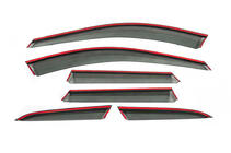 Ветровики с хромированным молдингом Niken Luxury (6 шт) фото 4 Ветровики с хромированным молдингом Niken Luxury (6 шт) фото 4