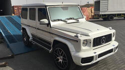 Mercedes G сlass W463 1990-2018 гг. Передний бампер в стиле AMG 2023 (скорлупа) фото 1