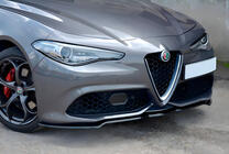 Alfa Romeo Giulia 2016-2022 гг. Передний лип-спойлер DPT (2016-2019, Черный Глянец) фото 1