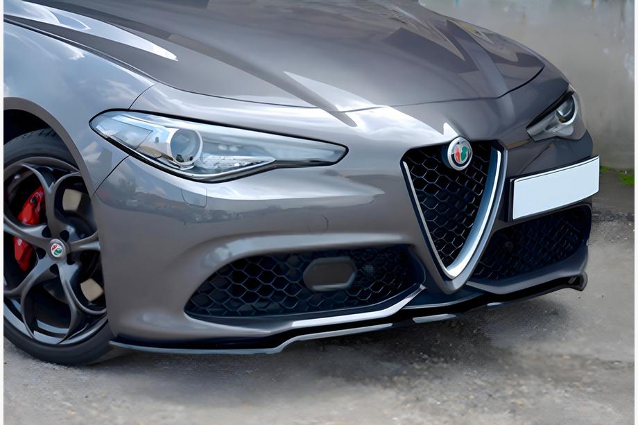 Alfa Romeo Giulia 2016-2022 гг. Передний лип-спойлер DPT (2016-2019, Черный Глянец) Image