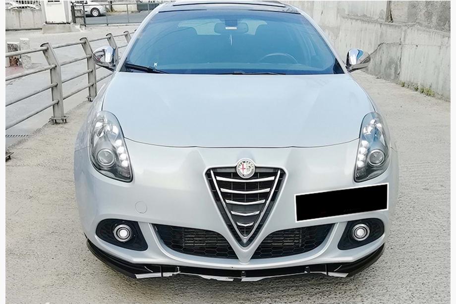 Alfa Romeo Giulietta Передняя Lip накладка DPT (ABS, черный глянец, 3шт) Image