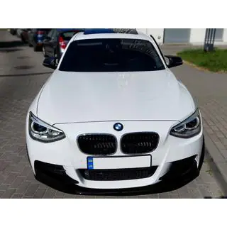 Передний сплиттер DPT V-1 (Для M Performance, Черный Глянец, 2 шт) фото 1