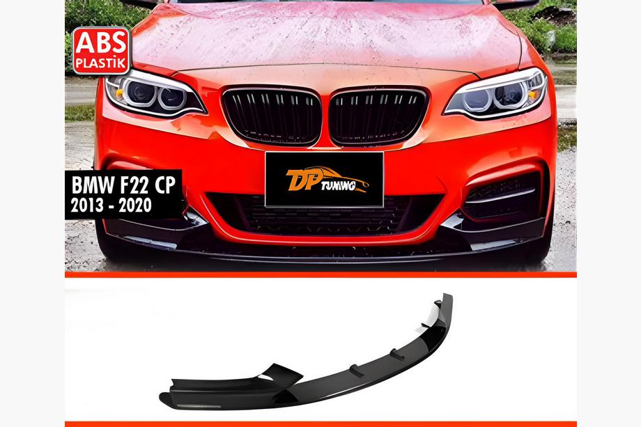 BMW 2 серия F22/F23 2014-2021 гг. Передний Лип DPT V-1 (Для M Performance, Черный Глянец) Image