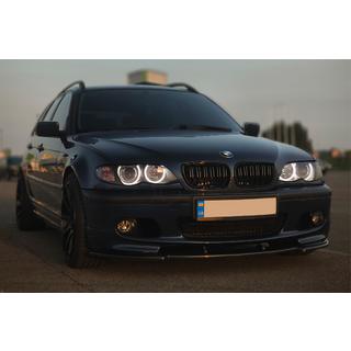 Передний лип DPT V-1 (Для M Sport, Черный Глянец) BMW 3 серия E46 1998-2006 гг. фото 3