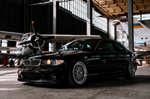 BMW 3 серия E46 1998-2006 гг. Передний лип DPT V-2 (Для M Sport, Черный Глянец) фото 3