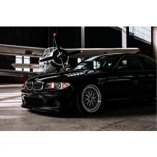 Передний лип DPT V-2 (Для M Sport, Черный Глянец)