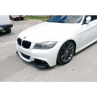 Передние Flap накладки DPT (для E90 M-Sport 2008-2011, Черный Глянец, 2 шт) фото 1