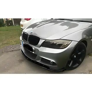 Передний лип DPT V-1 (для E90 M-Sport 2008-2011, Черный Глянец) фото 1