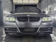 BMW 3 серия E90/E91 2005-2011 гг. Передний лип DPT (для E90 M-Sport 2005-2008, черный глянец) фото 5
