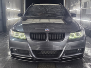 BMW 3 серия E90/E91 2005-2011 гг. Передний лип DPT (для E90 M-Sport 2005-2008, черный глянец) фото 1
