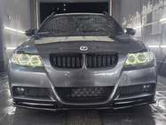 BMW 3 серия E90/E91 2005-2011 гг. Передний лип DPT (для E90 M-Sport 2005-2008, черный глянец) фото 8