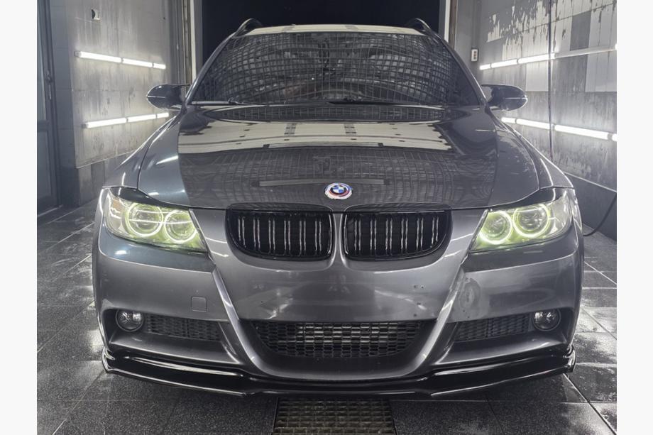 BMW 3 серия E90/E91 2005-2011 гг. Передний лип DPT (для E90 M-Sport 2005-2008, черный глянец) Image