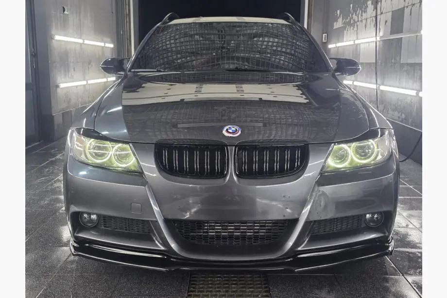 BMW 3 серия E90/E91 2005-2011 гг. Передний лип DPT (для E90 M-Sport 2005-2008, черный глянец)