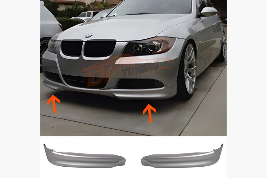 Передняя накладка Flap DPT (для E90 Base 2005-2008, Черный Глянец, 2 шт) Image