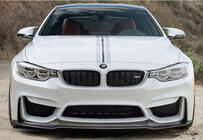 BMW 4 серия F32/F33/F36 2012-2020 гг. Передний сплиттер DPT V-4 (Для M4, Черный Глянец) фото 2