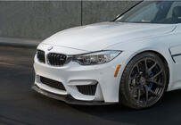 BMW 4 серия F32/F33/F36 2012-2020 гг. Передний сплиттер DPT V-4 (Для M4, Черный Глянец) фото 1