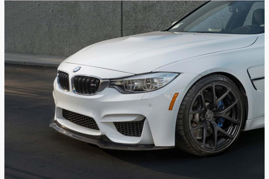 BMW 4 серия F32/F33/F36 2012-2020 гг. Передний сплиттер DPT V-4 (Для M4, Черный Глянец) Image